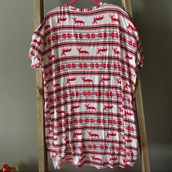 Boohoo Reindeer Print Night Dress - Picture 2 of 2